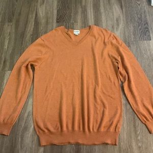 Orange pullover sweater